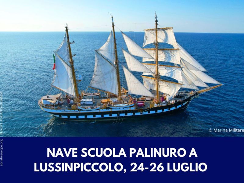 Lussinpiccolo accoglie la Nave Scuola Palinuro dal 24 al 26&nbsp;luglio