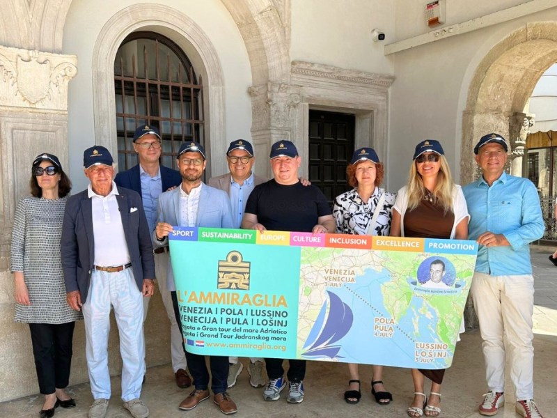 L’AMMIRAGLIA presentata al Comune di Pola per unire le due sponde dell’Adriatico
