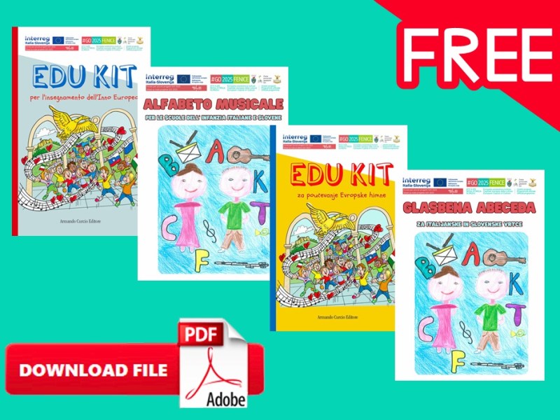 Materiali didattici musicali per insegnare l’Inno Europeo e l’Alfabeto italiano e&nbsp;sloveno